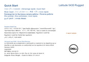 Dell Latitude 5430 Rugged Démarrage Rapide