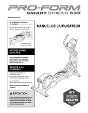 Pro-Form Smart Strider 535 Manuel De L'utilisateur