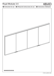 KEUCO Royal Modular 2.0 800400DDEG0500 Serie Instructions D'utilisation