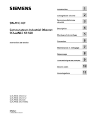 Siemens SCALANCE XR524-8WG Instructions De Service