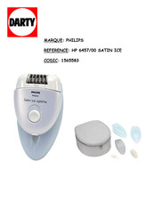 Philips HP 6457/00 Satin Ice optima Manuel D'utilisation