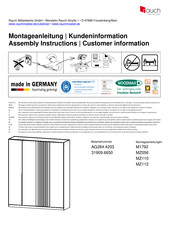 Rauch Lamella AG284.4203 Instructions De Montage