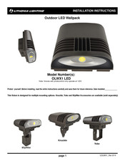 Lithonia Lighting OLWX1 LED Instructions D'installation