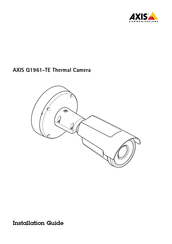 Axis Q1961-TE Guide D'installation