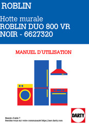 ROBLIN DUO 800 Mode D'emploi Et D'installation