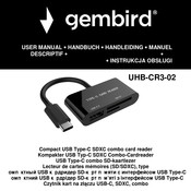 Gembird UHB-CR3-02 Manuel D'utilisation