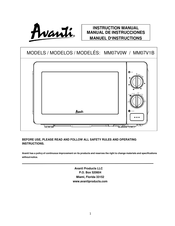 Avanti MM07V0W Manuel D'instructions