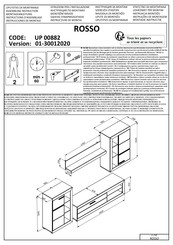 CONFORAMA ROSSO UP 00882 Instructions D'assemblage