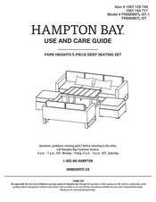 HAMPTON BAY 1001 129 749 Guide D'utilisation Et D'entretien