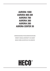 Heco AURORA 900 AM Mode D'emploi