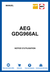 AEG NDG961AB Notice D'utilisation