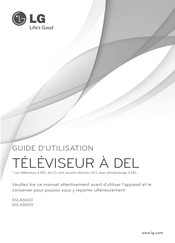 LG 60LA8600 Guide D'utilisation