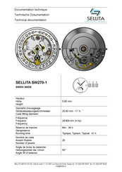 SELLITA SW270-1 Mode D'emploi