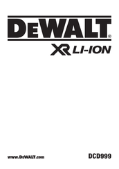 DeWalt DCD999T1-QW Traduction De La Notice D'instructions Originale