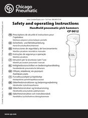 Chicago Pneumatic CP 0012 Prescriptions De Sécurité Et Instructions Pour L'opérateur