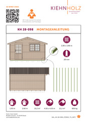 Kiehn-Holz KH 28-098 Instructions De Montage