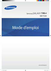 Samsung SM-T330 Mode D'emploi