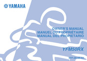 Yamaha YFM50RX Manuel Du Propriétaire