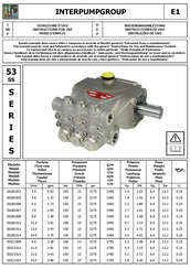 Interpump Group SS1C1513 Mode D'emploi