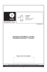 Kalia CITE AC1113 Instructions D'installation