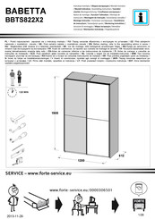 Forte BABETTA BBTS822X2 Notice De Montage