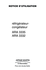 Electrolux ARTHUR MARTIN ARA 3335 Notice D'utilisation