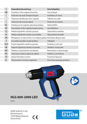 Güde HLG 600-2000 LED Traduction Du Mode D'emploi D'origine