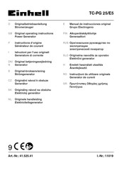 EINHELL 41.525.41 Instructions D'origine