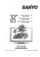 Sanyo DP32640 Manuel D'instructions