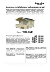 Lemeks Palmako FR34-3548 Assemblage, Manuel De Montage Et D'entretien