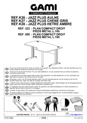 Gautier JAZZ PLUS K27 322 Instructions De Montage