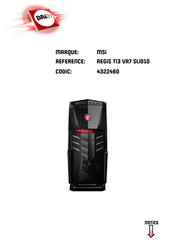 MSI Aegis B912 Notice D'utilisation