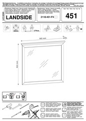 Trends LANDSIDE 2118-451-F4 Instructions De Montage