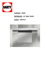 Smeg SC 45M2 INOX Notice D'utilisation