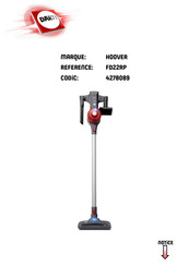 Hoover FD22RP Manuel D'utilisation