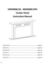 ROSIERES HDD9800/1B Manuel D'instructions