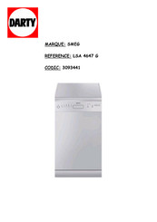 Smeg LSA 4647 G Notice D'utilisation