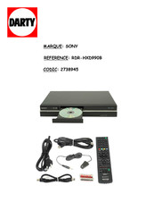 Sony RDR-HXD990B Mode D'emploi