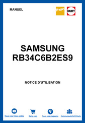 Samsung RB34C6B2ES9 Manuel D'utilisation