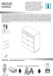 Forte NEXUS NXSK22 Notice De Montage