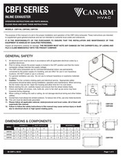 Canarm CBFI Serie Mode D'emploi