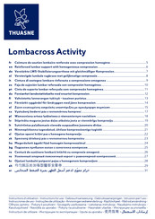 Thuasne LOMBACROSS ACTIVITY Instructions D'utilisation