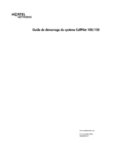 Nortel Networks CallPilot 100 Guide De Démarrage