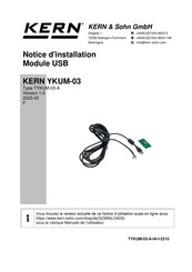 KERN YKUM-03 Notice D'installation