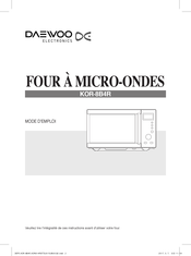 DAEWOO ELECTRONICS KOR-8B4R Mode D'emploi