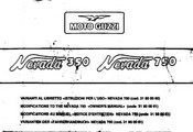 MOTO GUZZI Nevada 350 Notice D'entretien