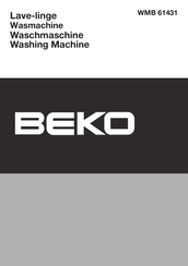 Beko WMB 61431 Mode D'emploi