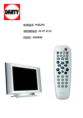 Philips 20 PF 4110 Mode D'emploi