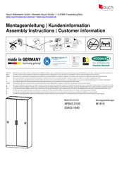 Rauch Homburg AP840.3100 Instructions De Montage