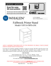 Whalen SPUS-FBPS-GM Instructions D'assemblage